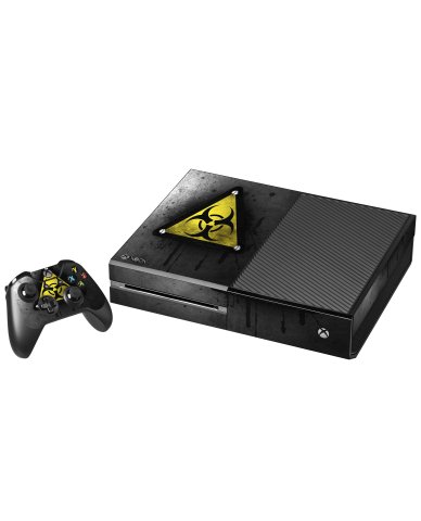 BLACK CAUTION XBOX ONE GAME CONSOLE SKIN