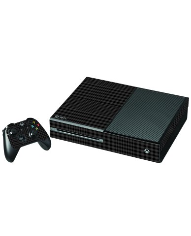 BLACK PLAID XBOX ONE GAME CONSOLE SKIN