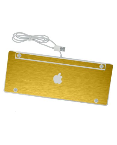 Apple Wired Mini Slim Keyboard A1242   MTS GOLD  Laptop Skin