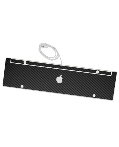 Apple Wired Numeric Keyboard A1243   BLACK CARBON FIBER Laptop Skin