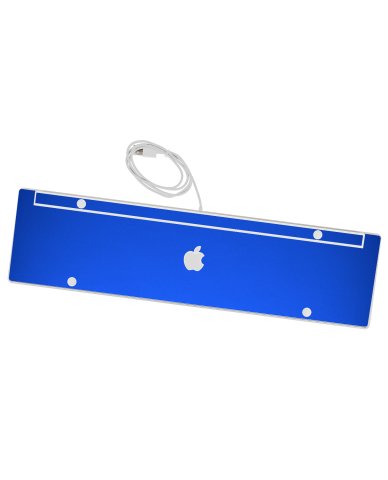 Apple Wired Numeric Keyboard A1243   CHROME BLUE Laptop Skin