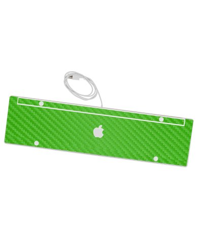 Apple Wired Numeric Keyboard A1243   GREEN CARBON FIBER Laptop Skin