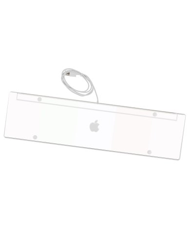 Apple Wired Numeric Keyboard A1243   WHITE Laptop Skin