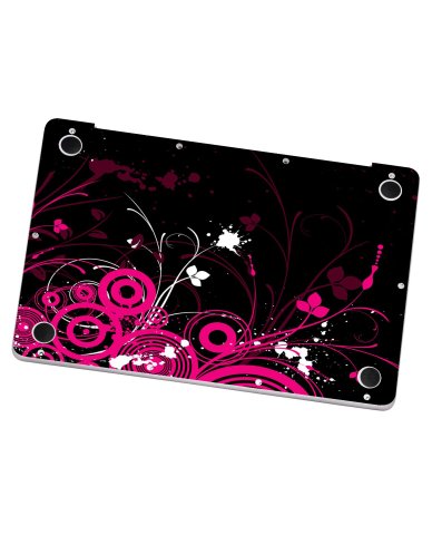 Black Pink Butterfly Apple Macbook Pro 13 A1278 Laptop Skin