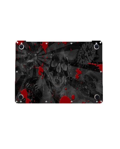 Apple MacBook Air 13 A2337 BLACK SKULLS RED Laptop Skin