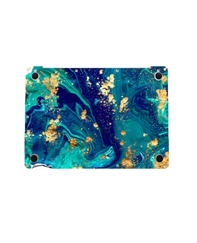 Apple MacBook Air 13 A2337 BLUE AND GOLD MARBLE Laptop Skin