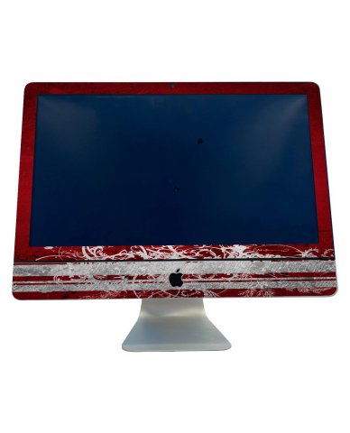 Apple iMac A1311 RED GRUNGE Laptop Skin