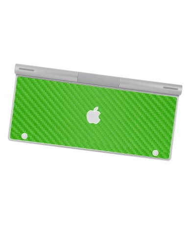 Apple Wireless Keyboard A1314   GREEN CARBON FIBER Laptop Skin