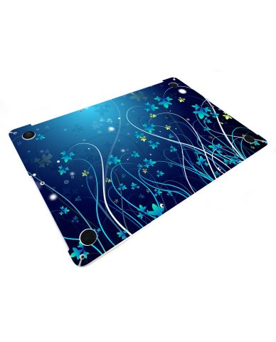 Blue Flower Apple Macbook Pro 15 Retina A1398 Laptop Skin