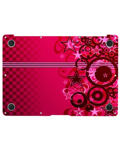 Pink Grunge Stars Apple Macbook Air 13 A1466 Laptop Skin