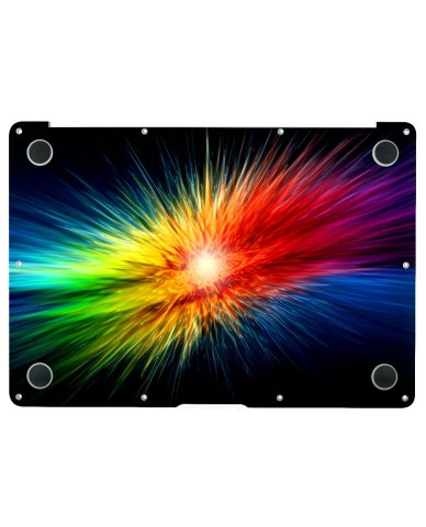 Rainbow Burst Apple Macbook Air 13 A1466 Laptop Skin