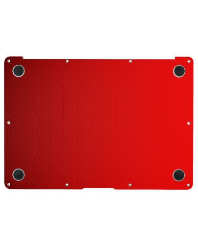 Apple MacBook Air 11 A1465 RED CARBON FIBER Laptop Skin