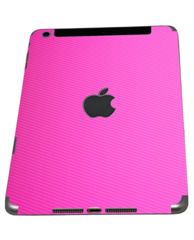 Apple iPad Mini 3RD Gen. (Wifi/ Cell) A1600   PINK CARBON FIBER Laptop Skin