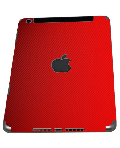 Apple iPad Mini 3RD Gen. (Wifi/ Cell) A1600   RED CARBON FIBER Laptop Skin