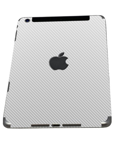 Apple iPad Mini 3RD Gen. (Wifi/ Cell) A1600   WHITE CARBON FIBER Laptop Skin