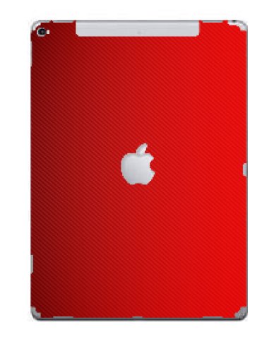 Apple iPad 12.9" (Wifi, Cell) (A1652)   RED CARBON FIBER Laptop Skin