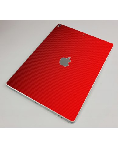 Apple iPad Pro 12.9" 2ND Gen. (Wifi) A1670   RED CARBON FIBER Laptop Skin