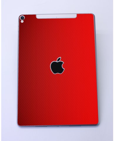 Apple iPad Pro 10.5" (Wifi/ Cell) A1709   RED CARBON FIBER Laptop Skin