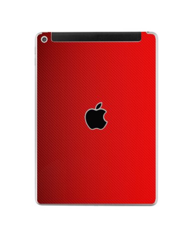 Apple iPad 5th Gen. (Wifi, Cell) A1823   RED CARBON FIBER Laptop Skin