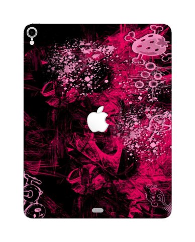 Apple iPad 3rd. Gen. (Wifi) A1876   STRAWBERRY CROSSBONES Laptop Skin