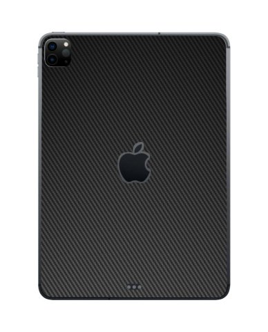 Apple iPad Pro 12.9" 4th Gen. A2069 (Wifi, Cell)   BLACK CARBON FIBER Laptop Skin