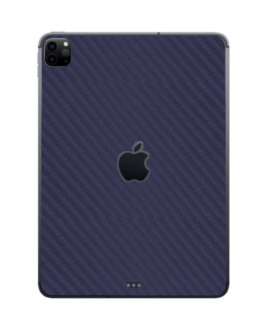 Apple iPad Pro 12.9" 4th Gen. A2069 (Wifi, Cell)   BLUE CARBON FIBER Laptop Skin
