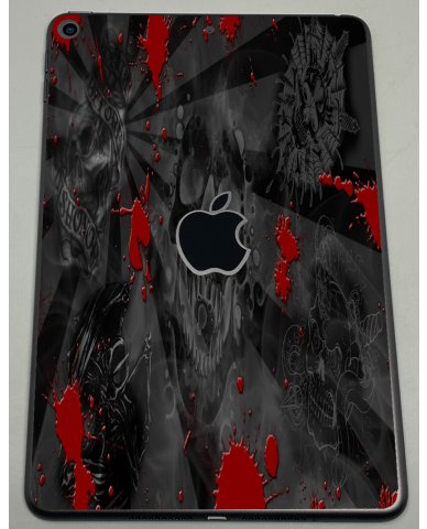 Apple iPad Mini 5 (Wifi) (A2133)   BLACK SKULLS RED Laptop Skin