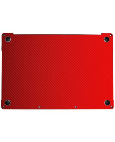 Apple MacBook Pro 15 A1707 RED CARBON FIBER Laptop Skin