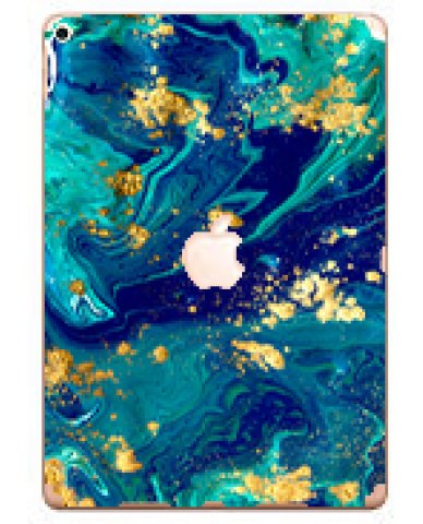 Apple iPad Air 3 (Wifi) A2152  BLUE AND GOLD MARBLE Laptop Skin