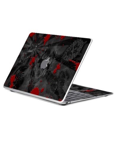 Apple MacBook Pro 13 A2159 BLACK SKULLS RED Laptop Skin