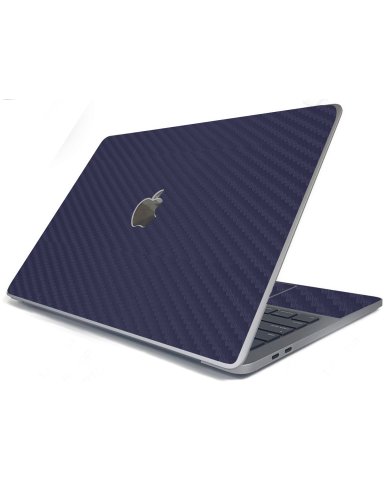 Apple MacBook Pro 14 A2779 BLUE CARBON FIBER Laptop Skin