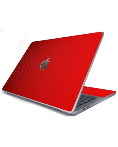 Apple MacBook Air 13 A2681 RED CARBON FIBER Laptop Skin