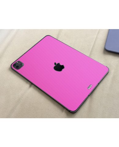 Apple iPad Pro 11" 3RD Gen. (Wifi / Cell) A2301   PINK CARBON FIBER Laptop Skin