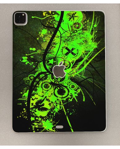 Apple iPad Pro 4 12.9" A2229 (Wifi)  GRAFFITI GREEN Laptop Skin