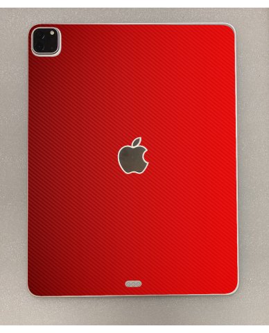 Apple iPad Pro 5 12.9" A2378 (Wifi)   RED CARBON FIBER Laptop Skin