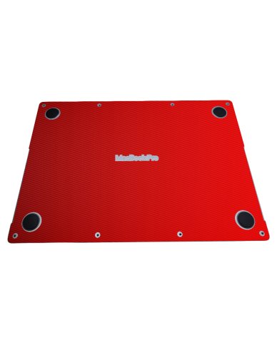 Apple MacBook Pro 14 A2442 / A2779 RED CARBON FIBER Laptop Skin