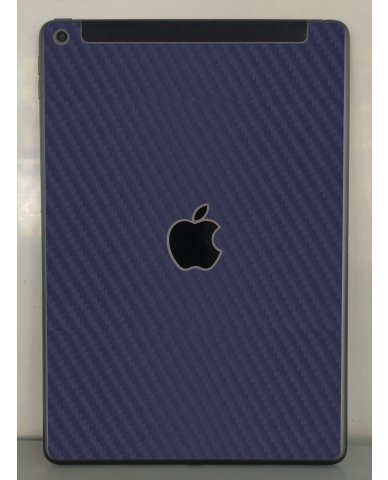 Apple iPad 10.2" 9th Gen. A2604 (Wifi, Cell)   BLUE CARBON FIBER Laptop Skin
