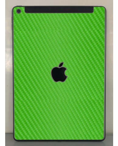 Apple iPad 10.2" 9th Gen. A2604 (Wifi, Cell)   GREEN CARBON FIBER Laptop Skin