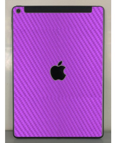 Apple iPad 10.2" 9th Gen. A2604 (Wifi, Cell)   PURPLE CARBON FIBER Laptop Skin