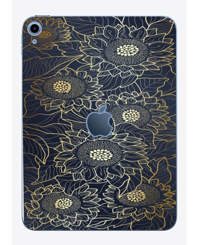Apple iPad Pro 10.9" 10th Gen. (Wifi) A2696   ETCHED SUNFLOWERS Laptop Skin