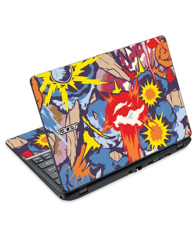 Acer Travelmate B115-M Touchscreen COMIC EXPLOSIONS Laptop Skin