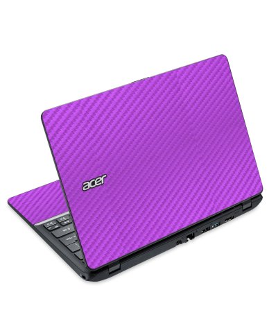 Acer Travelmate B115-M Touchscreen PURPLE CARBON FIBER Laptop Skin