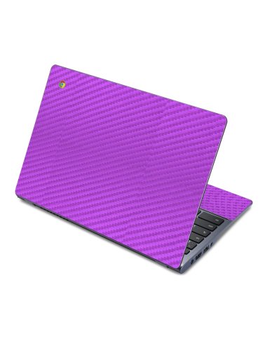 Acer Chromebook C710 PURPLE CARBON FIBER Laptop Skin