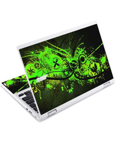 Acer  Chromebook CB3-131 GRAFFITI GREEN Laptop Skin