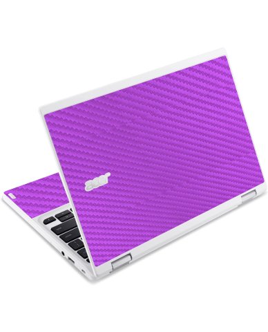Acer  Chromebook CB3-131 PURPLE CARBON FIBER Laptop Skin