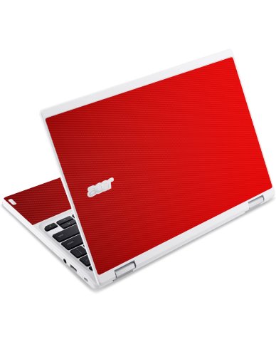 Acer  Chromebook CB3-131 RED CARBON FIBER Laptop Skin