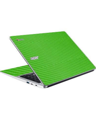 Acer Chromebook CB315-4H GREEN CARBON FIBER Laptop Skin