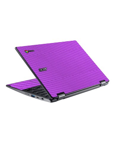 Acer  Chromebook Spin 511 R752T-C3M5 PURPLE CARBON FIBER Laptop Skin