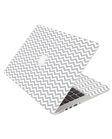 White And Grey Chevron Apple Macbook 12 Retina A1534