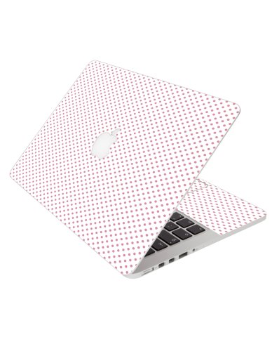 White Pink PolkaDot Apple Macbook 12 Retina A1534